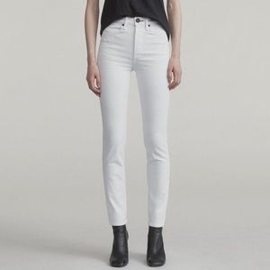 Rag & Bone White Cigarette Jeans